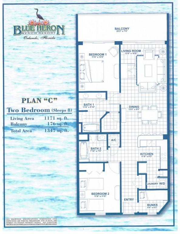 Blue Heron Beach Resort - Two Bedroom 21404 Orlando Exterior photo